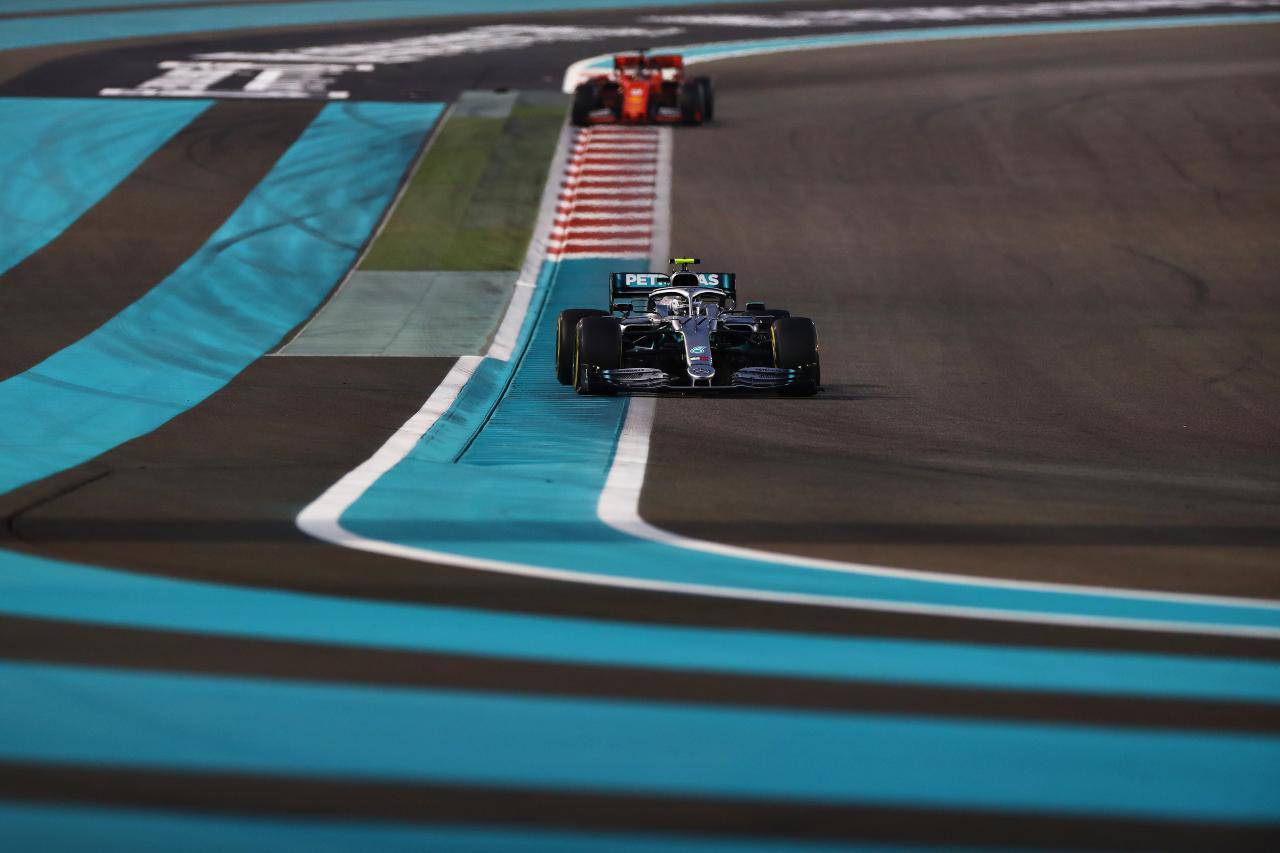 Bottas test Abu Dhabi