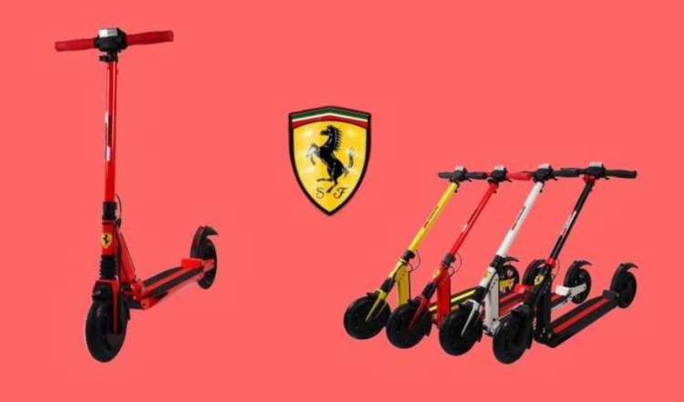 Il monopattino elettrico della Ferrari