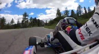 Incredibile sfida sulle Dolomiti: Ferrari vs Kart (VIDEO)