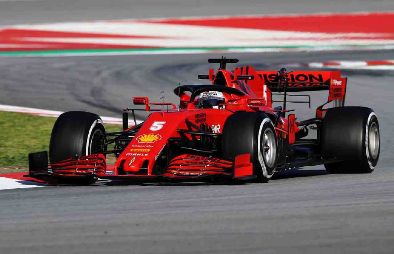 Sebastian Vettel test Barcellona