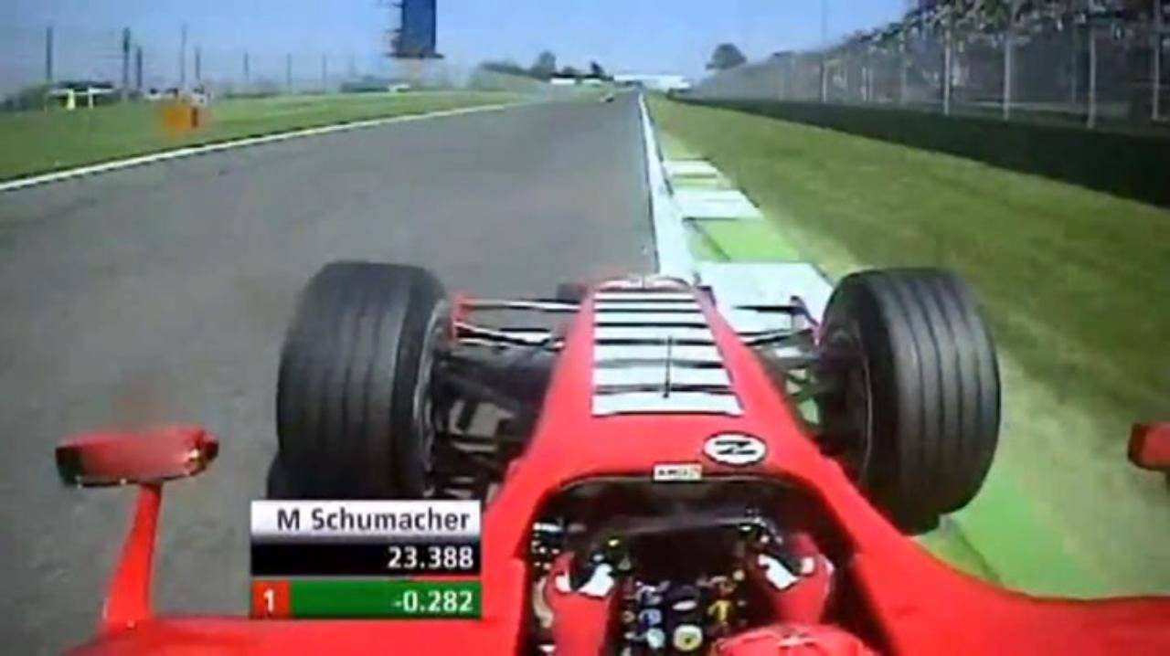 Schumacher on board Imola 