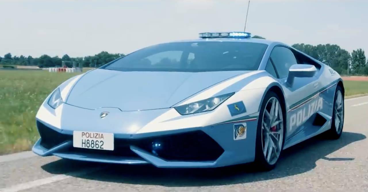 lamborghini huracan polizia veicolo segreti