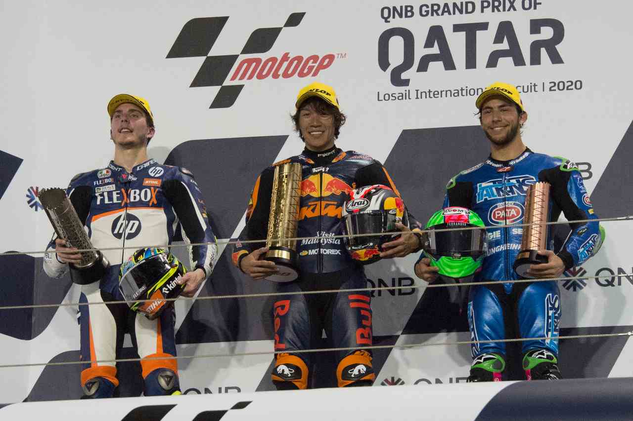 Podio Moto 2 Qatar