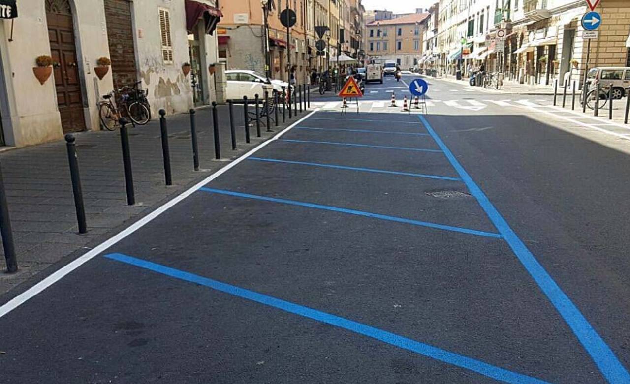 Strisce blu Roma