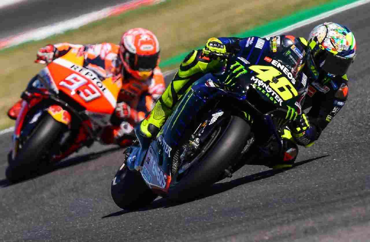 Marc Marquez e Valentino Rossi 