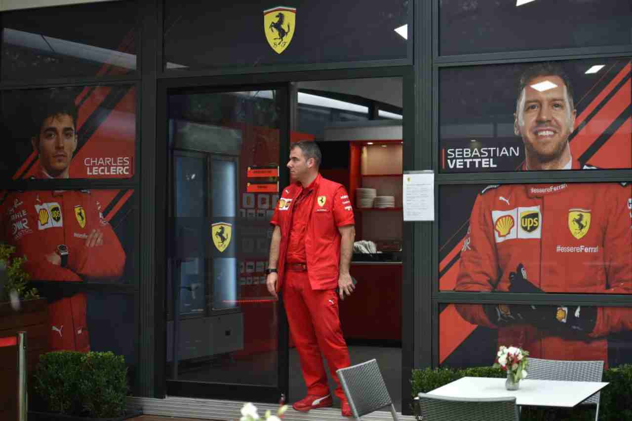 Gli uffici della Ferrari sul circuito di Melbourne (foto Getty)