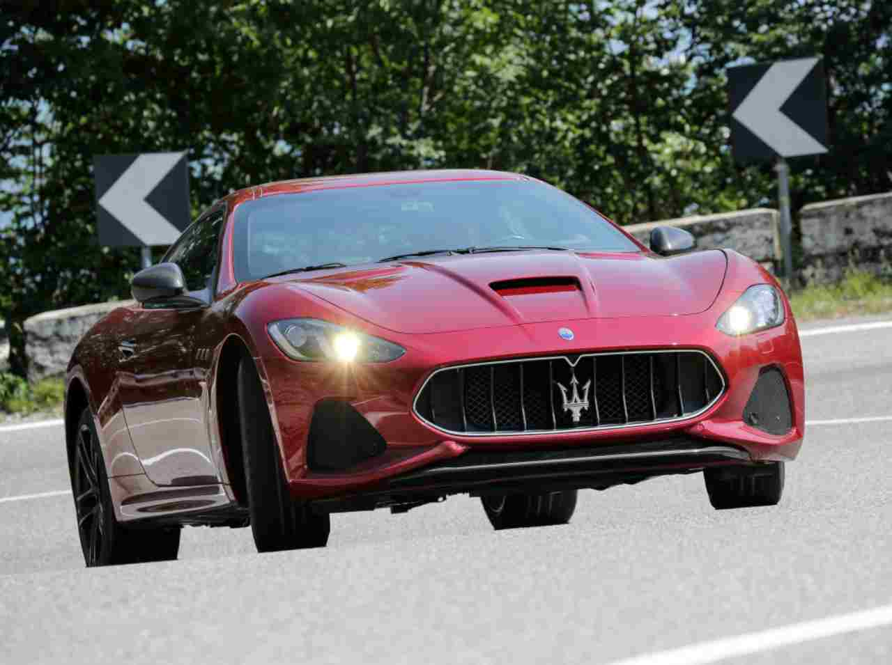 La Maserati Granturismo. Leclerc ne ha sfoggiata una nel 2017