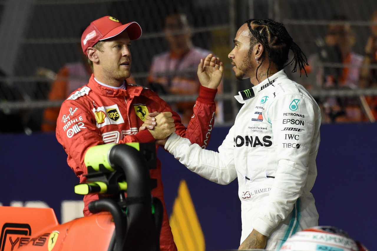 Hamilton in Ferrari
