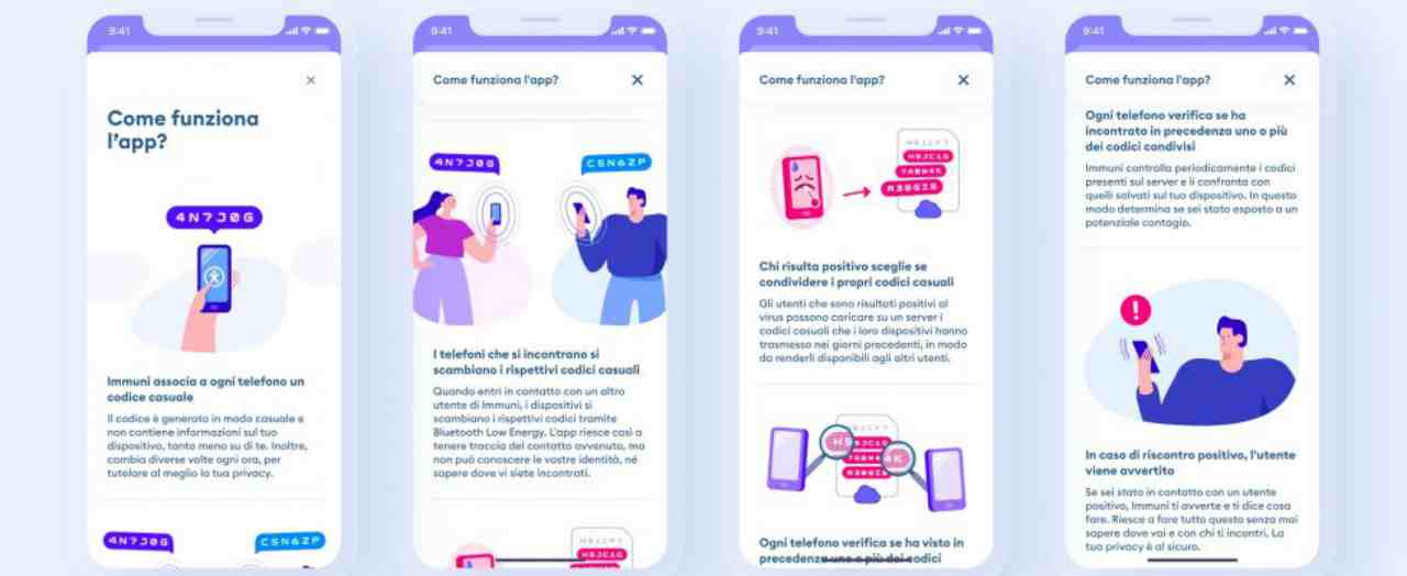 Come funzionerà l'app Immuni