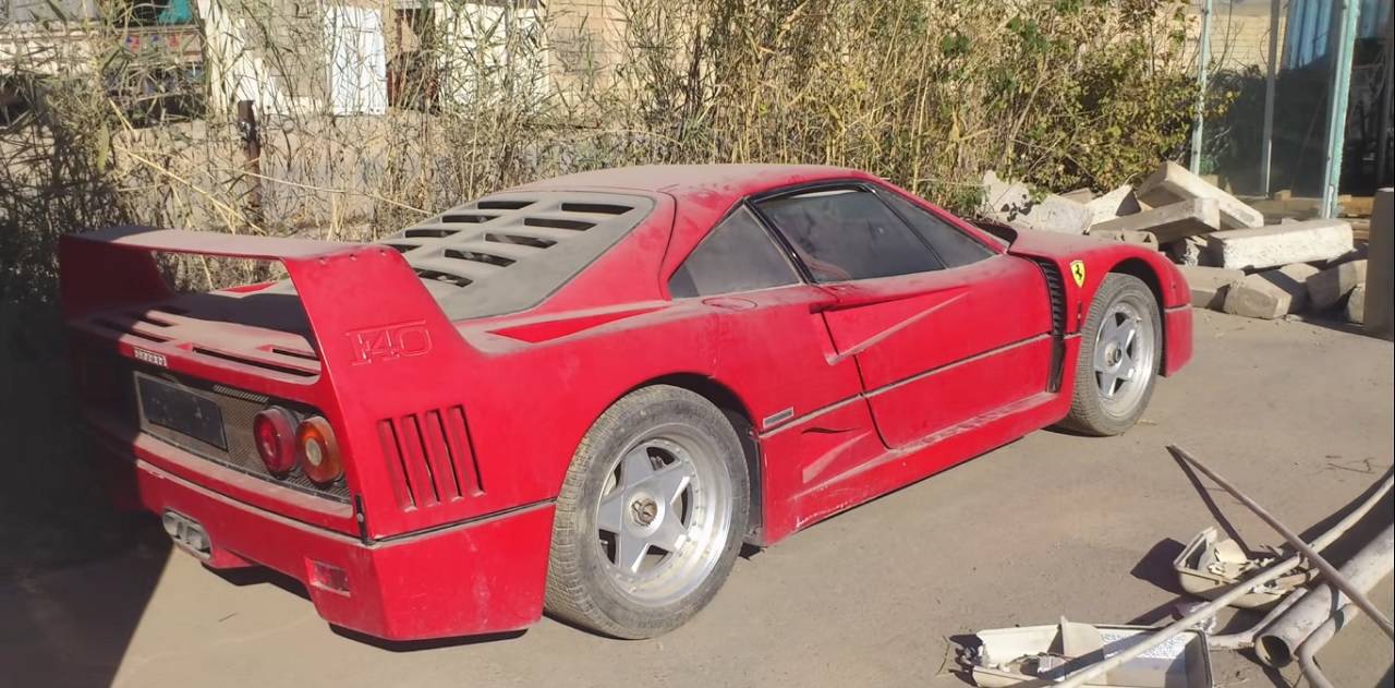 Ferrari F40, ritrovato il rarissimo esemplare di Uday Hussein