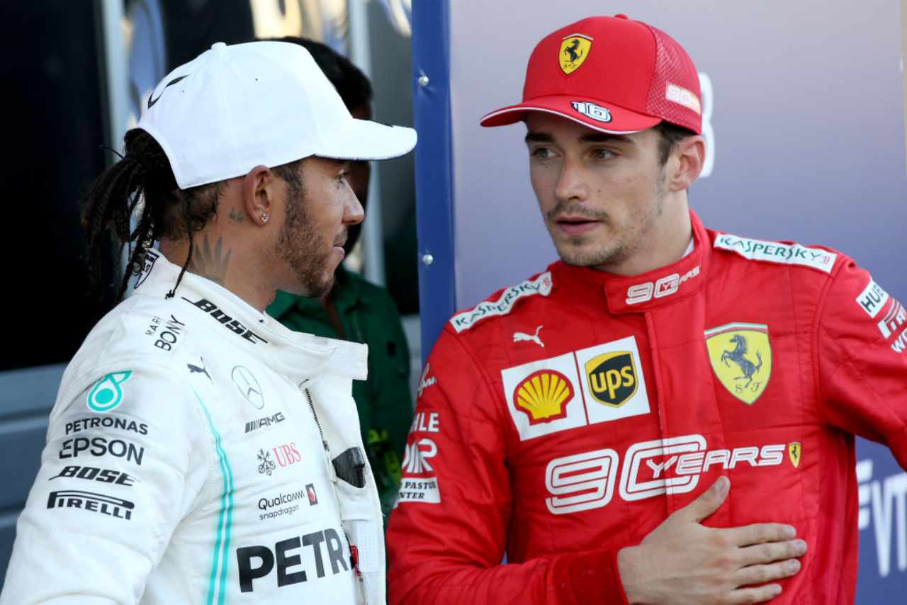 Hamilton e Leclerc Formula 1