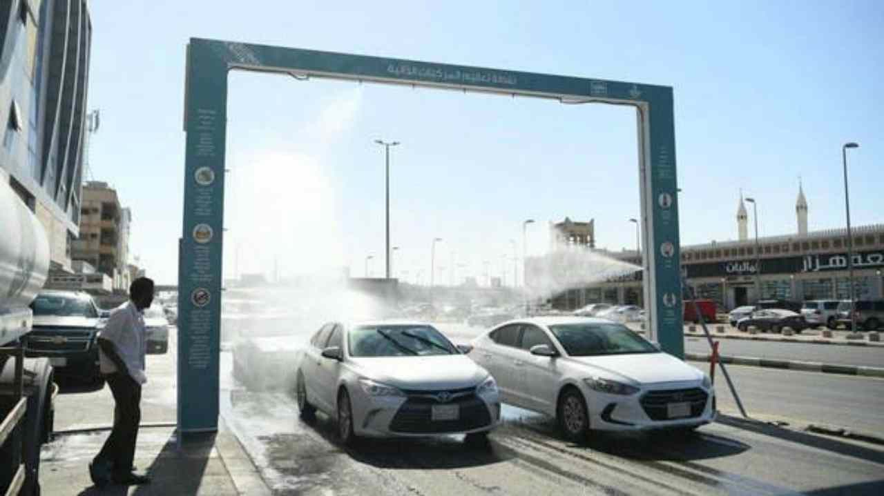 Al via la sterilizzazione automatica delle auto in Arabia Saudita