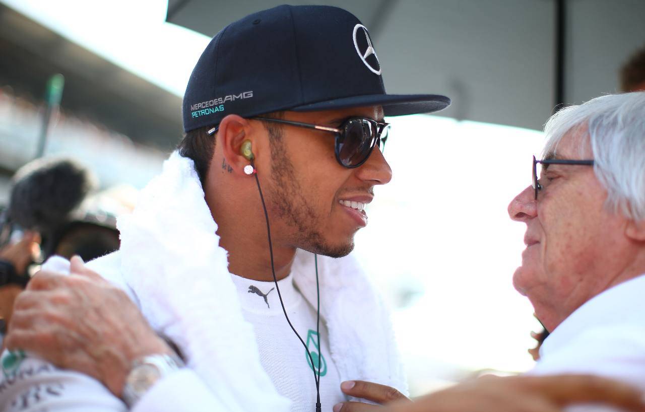 Lewis Hamilton Bernie Ecclestone