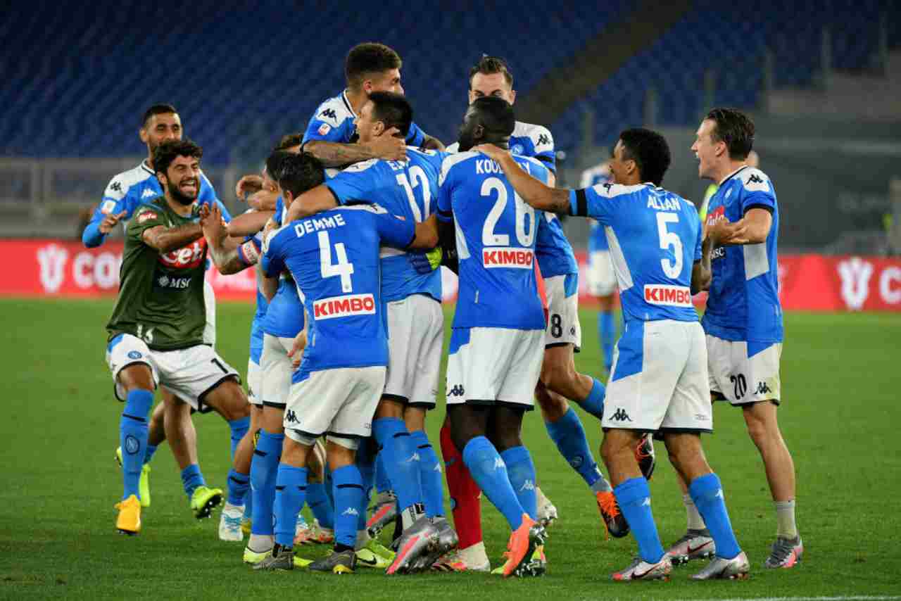 festa Napoli Coppa Italia