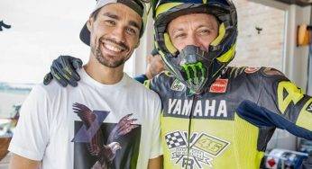 Valentino Rossi accoglie Fognini nel suo ranch e dà spettacolo – FOTO
