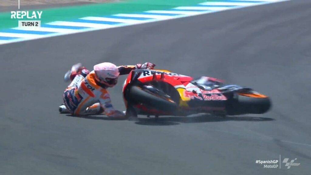 marc marquez caduta