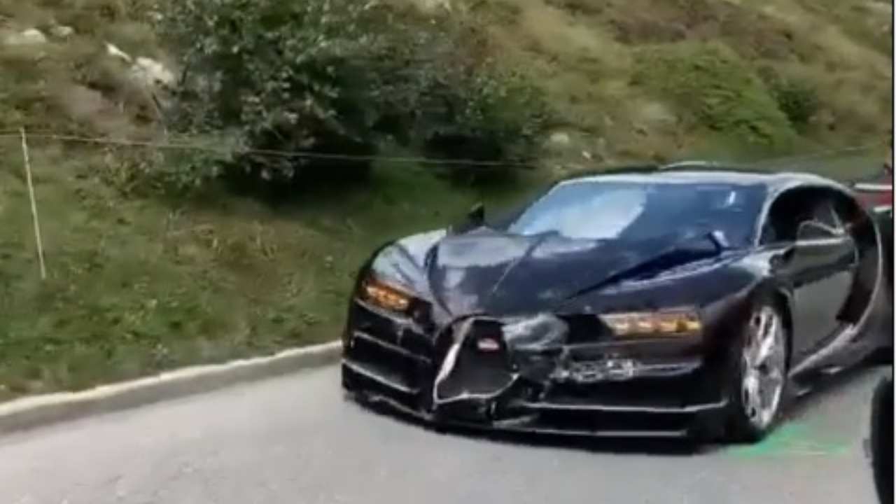 Bugatti Chiron e Porsche 911: incidente extra lusso in Svizzera