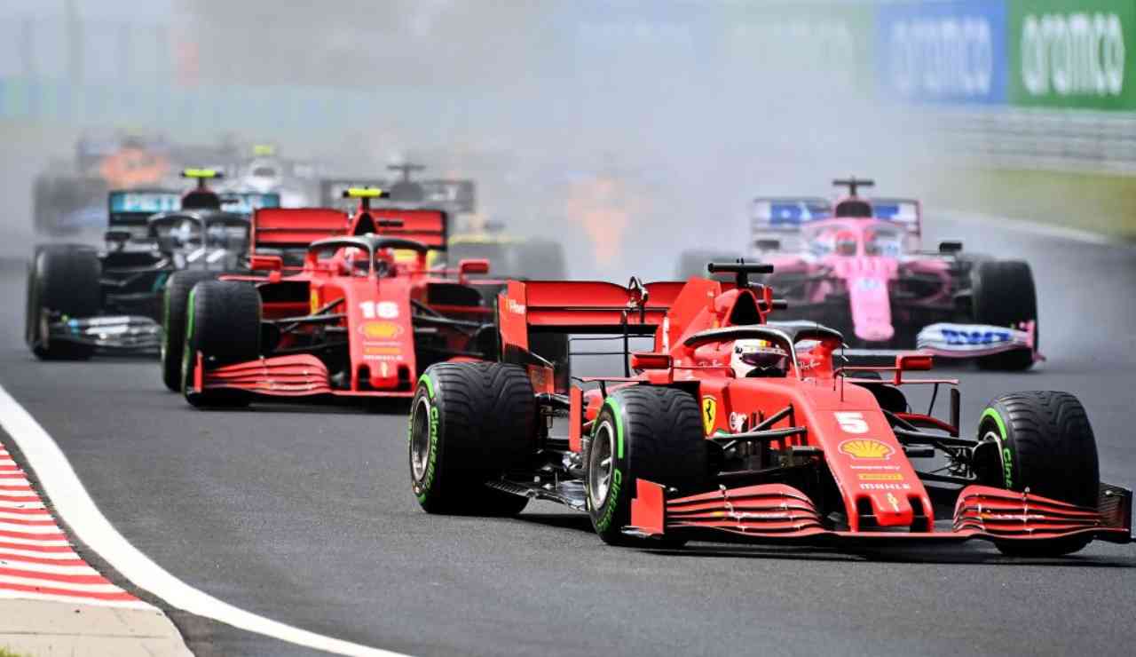 Leclerc Vettel Ferrari