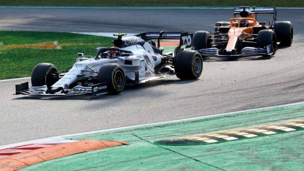 Pierre Gasly Carlos Sainz GP Monza 2020 F1