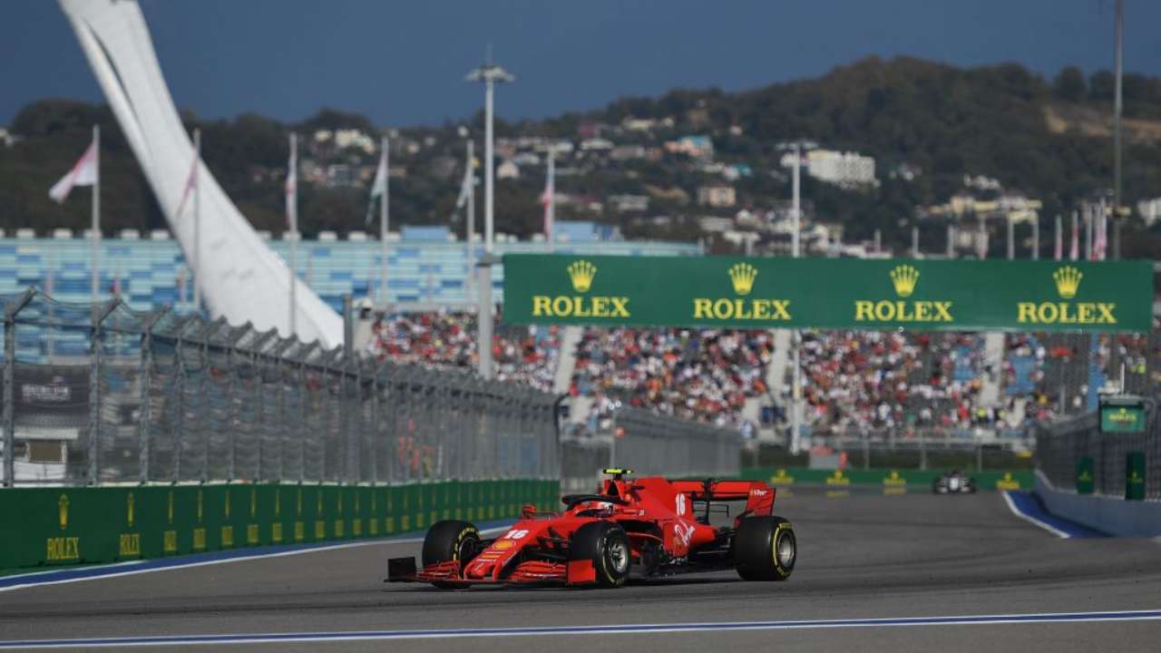 Leclerc F1 GP Russia