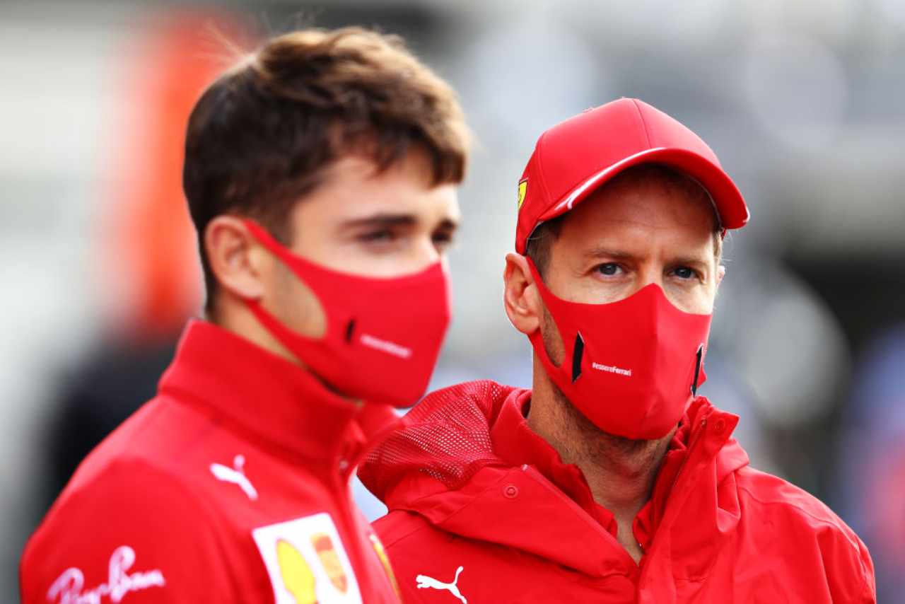 Sebastian Vettel Charles Leclerc GP Russia