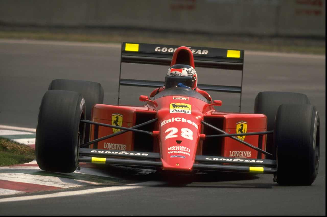 Gerhard Berger su una Ferrari