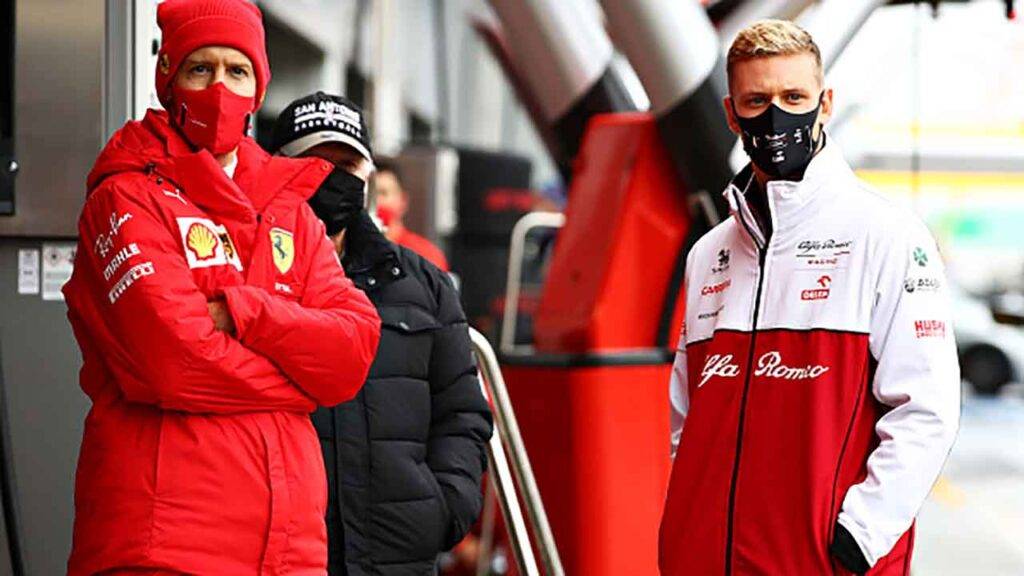 Mick Schumacher e Vettel