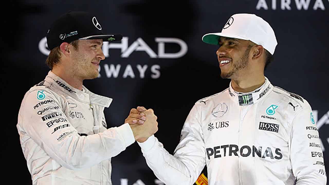 Nico Rosberg e Hamilton