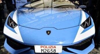 Lamborghini della Polizia a 230 km/h per trasportare un rene: missione ok
