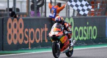 GP Valencia Moto3: Raul Fernandez vince. Cadono Arenas e Vietti