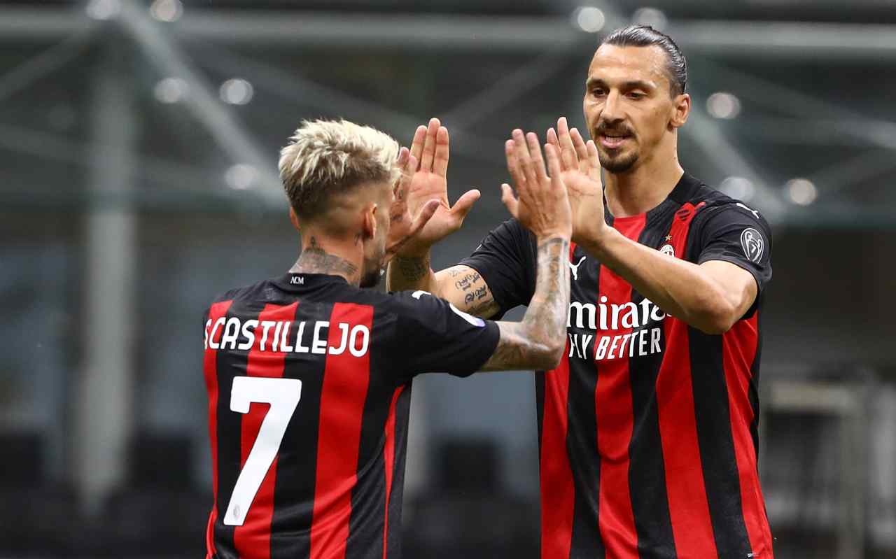 Samu Castillejo Zlatan Ibrahimovic