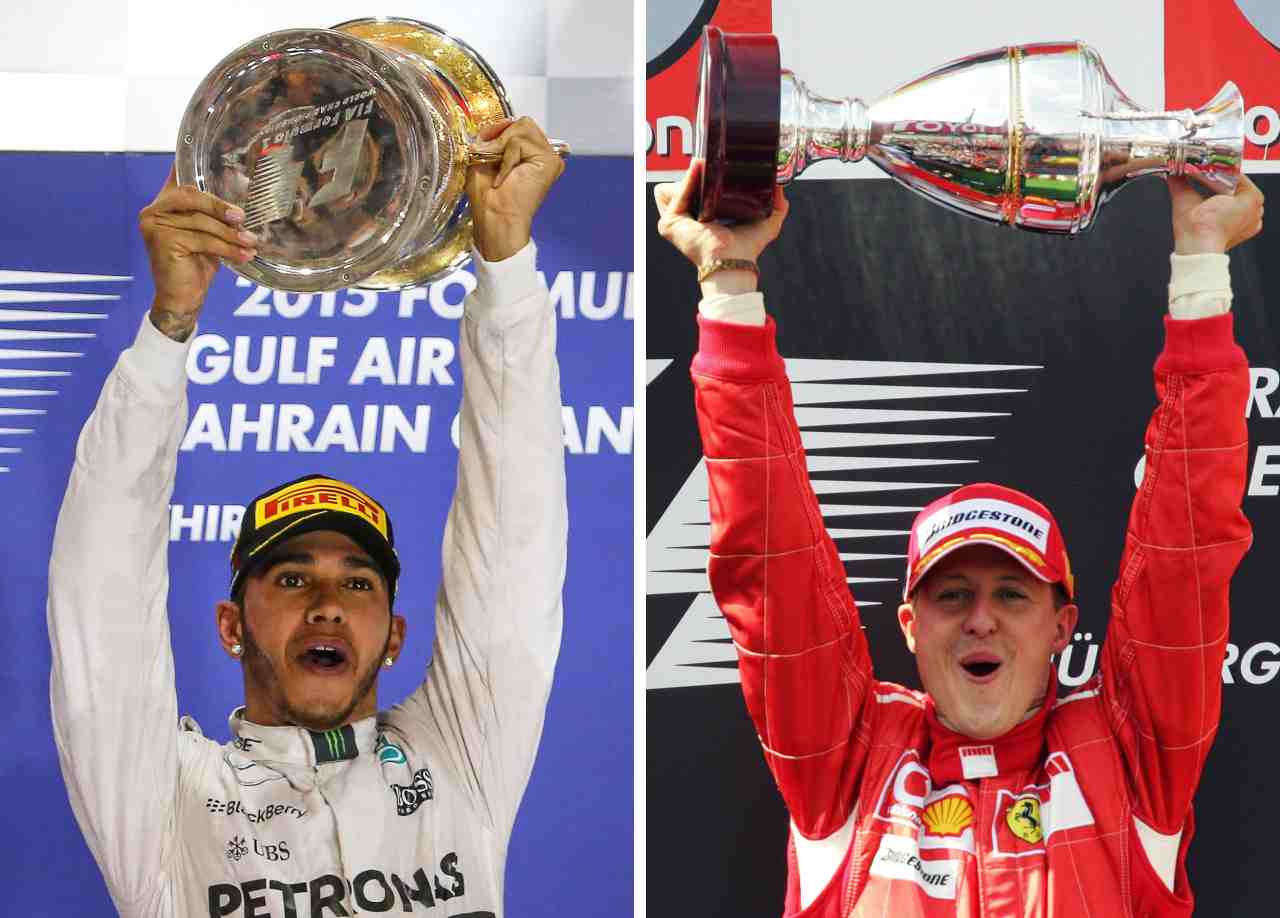 Hamilton contro Schumacher, il confronto complessivo