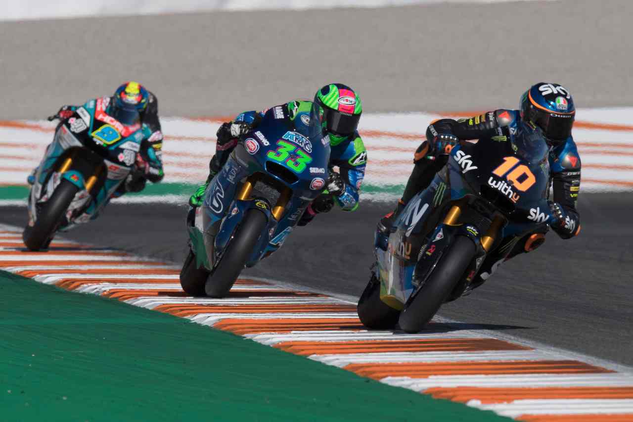 Moto 2, lotta per il Mondiale: le combinazioni per Bastianini, Marini, Bezzecchi