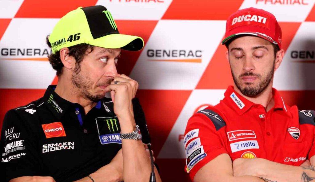 valentino rossi andrea dovizioso critiche