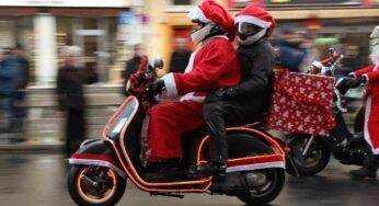 In Scooter vestiti da Babbo Natale aggrediscono i vigili: sanzioni pesanti