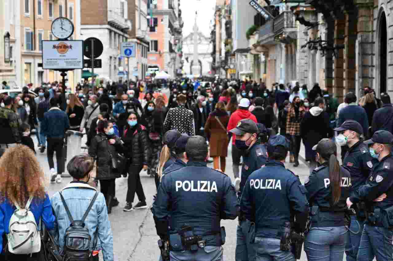 Polizia Capodanno Zona Rossa