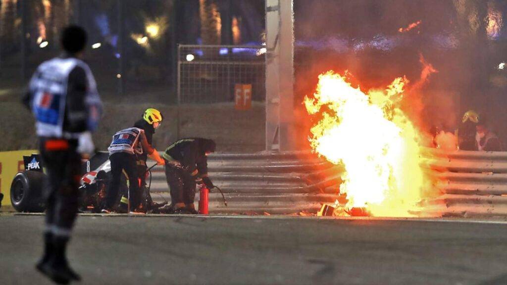 Romain Grosjean incidente Bahrain