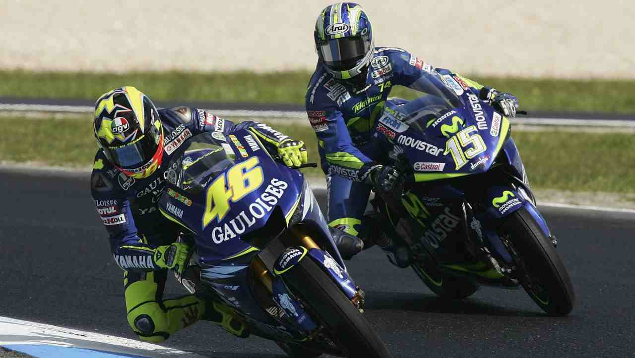 Valentino Rossi e Sete Gibernau