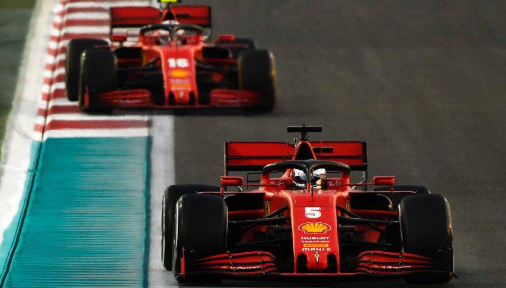 Vettel Leclerc Abu Dhabi