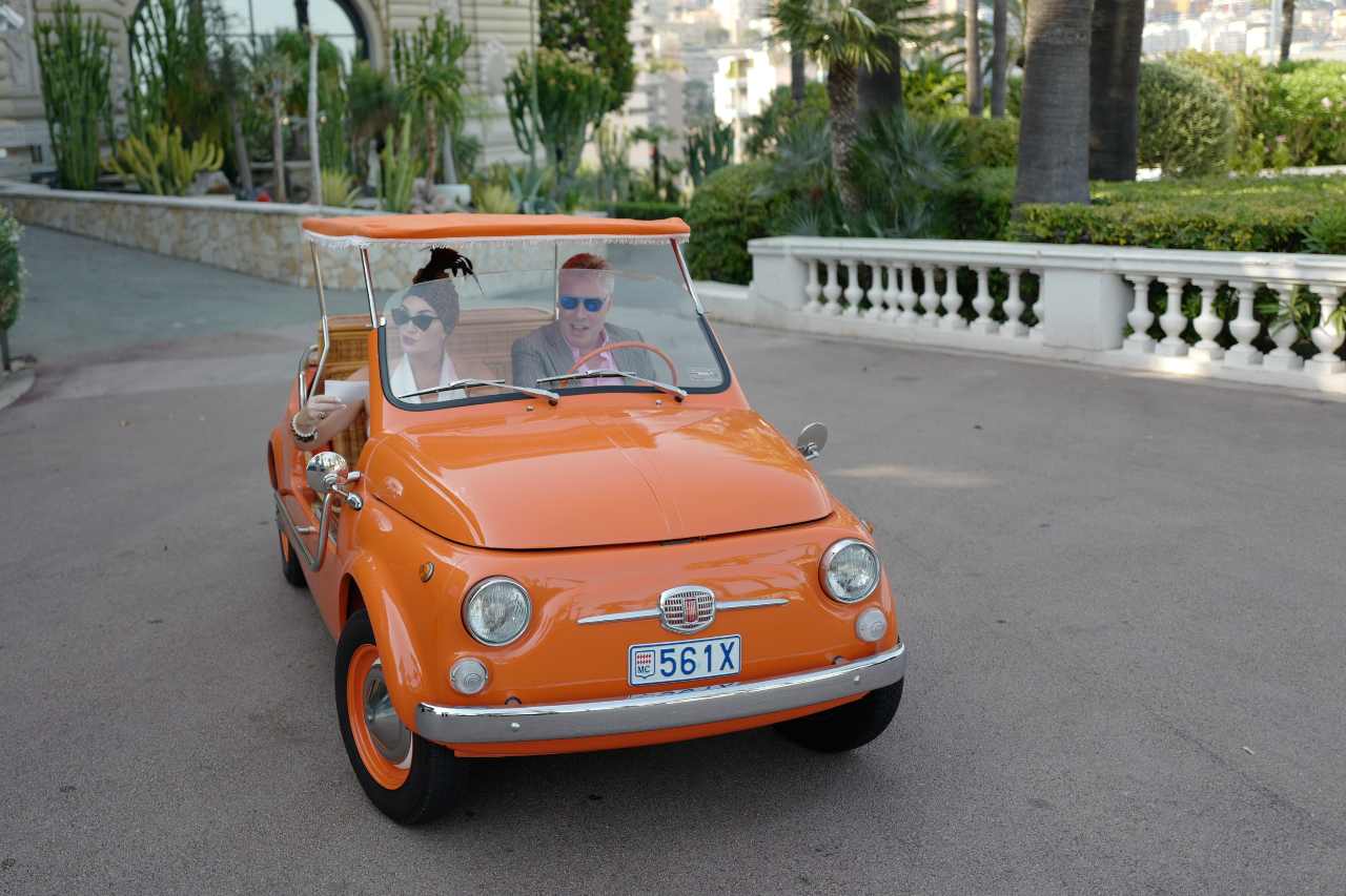 Fiat 500 Jolly, la spiaggina più famosa dell'epoca (foto Getty)