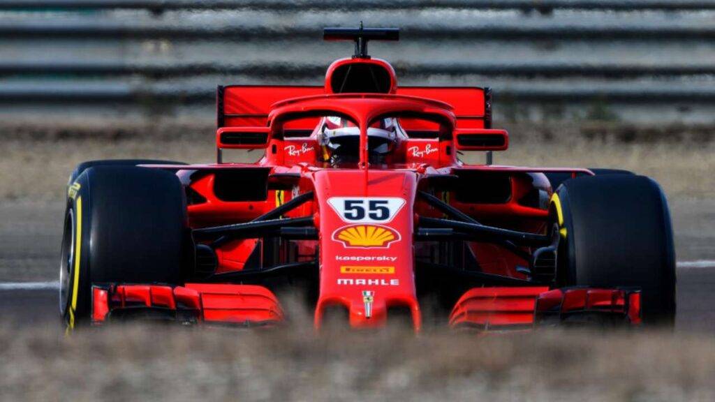 Carlos Sainz sulla Ferrari 