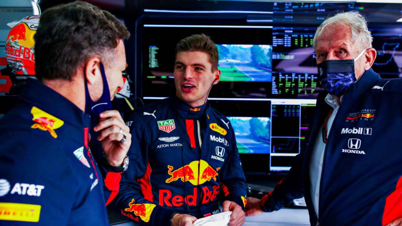 Verstappen Marko Horner Red Bulla F1