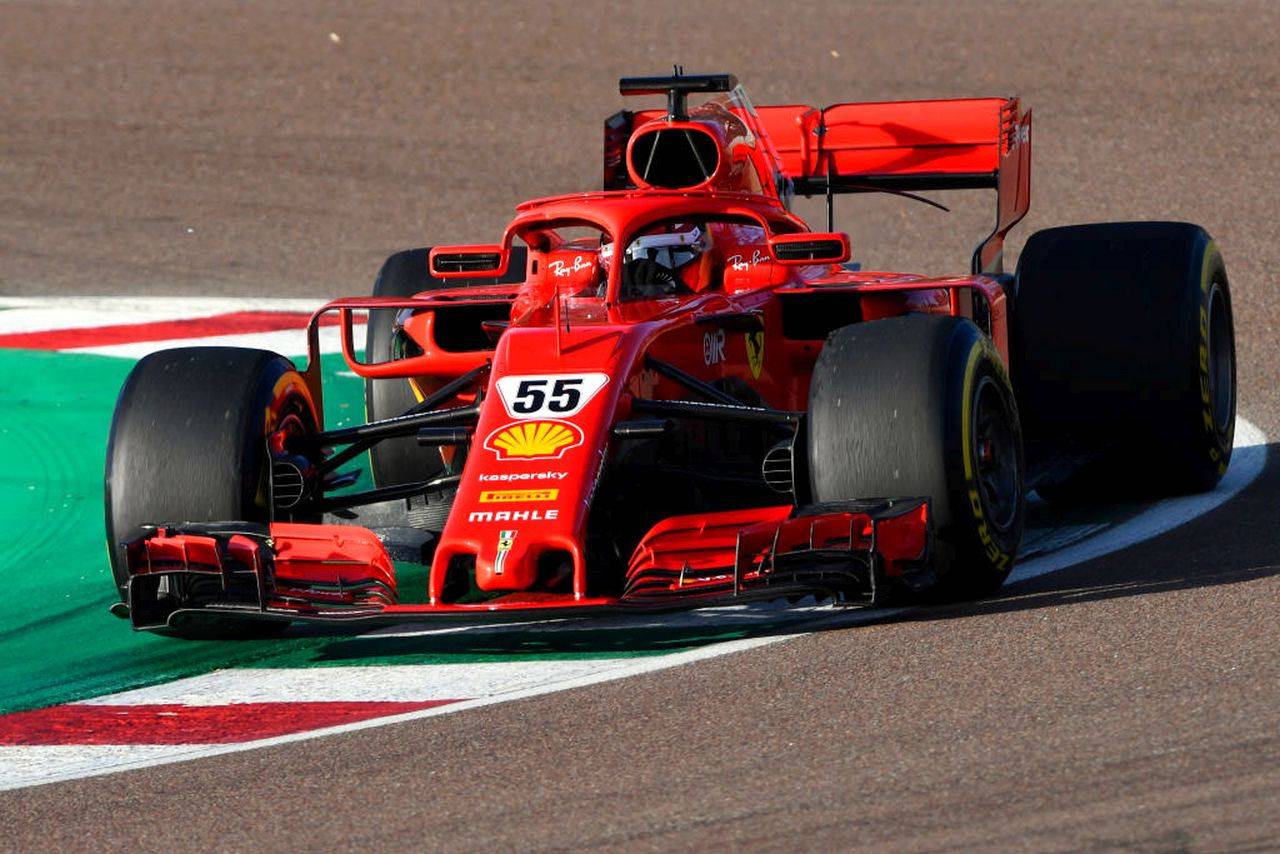 Carlos Sainz in pista