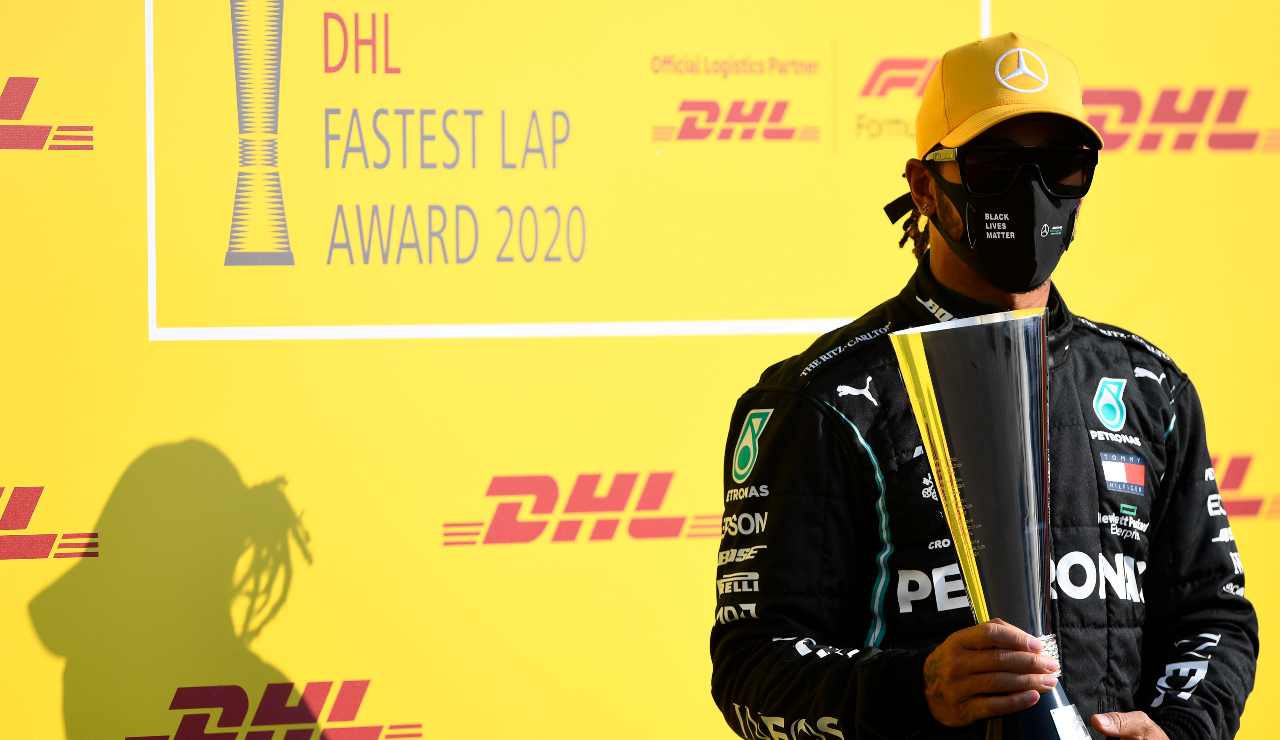 Hamilton sul podio