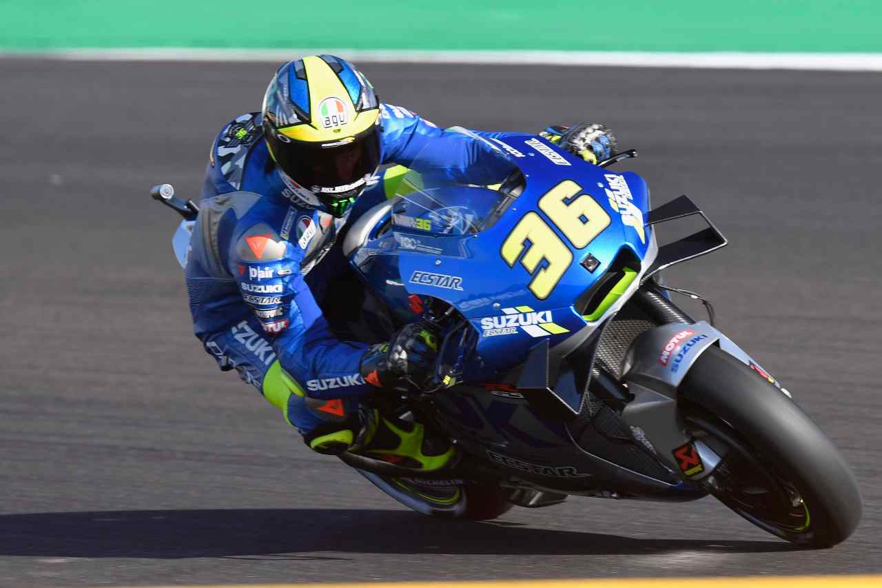 Joan Mir al volante della Suzuki in MotoGP (foto Getty)