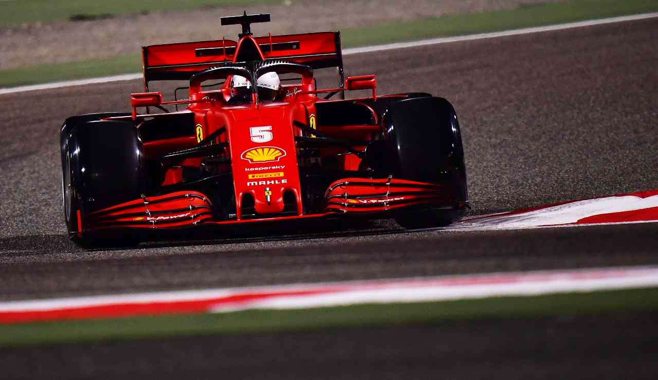 Sebastian Vettel in Ferrari