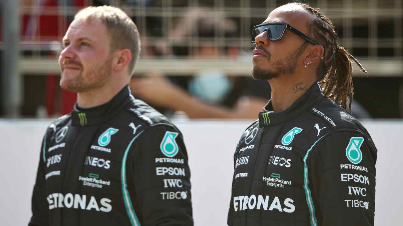 F1, Valtteri Bottas e Lewis Hamilton