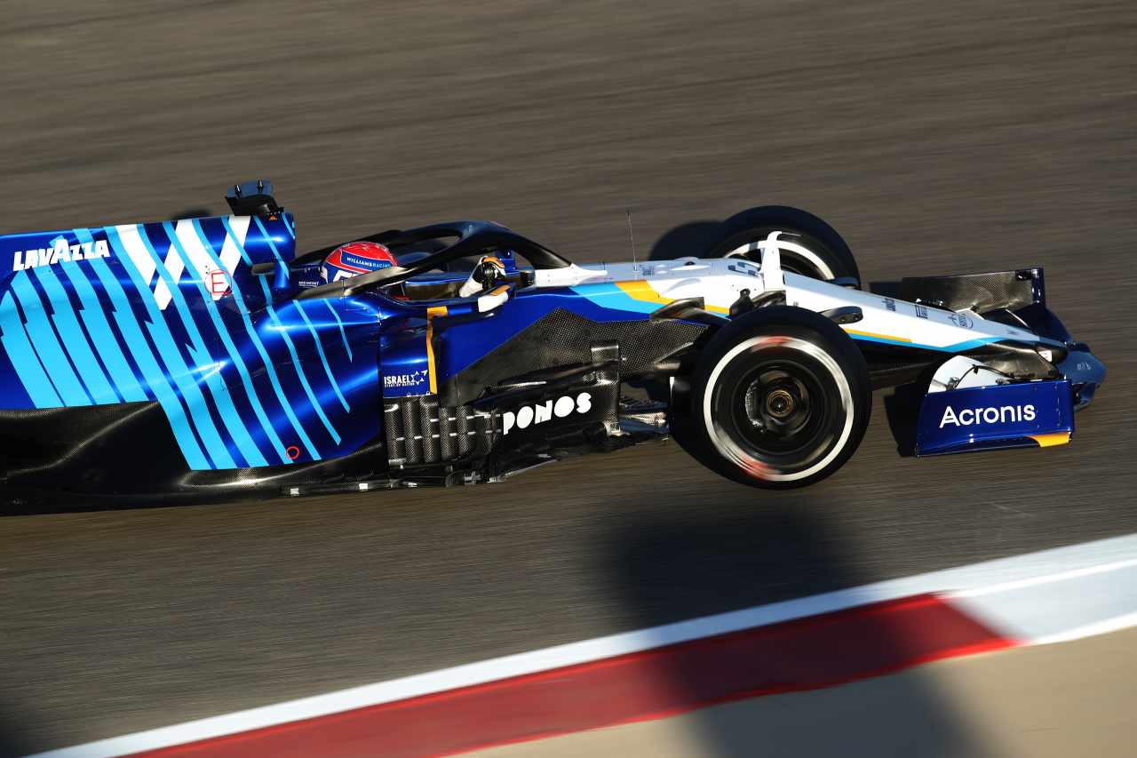 La Alpine nei test 2021 di Formula 1 (foto Getty)