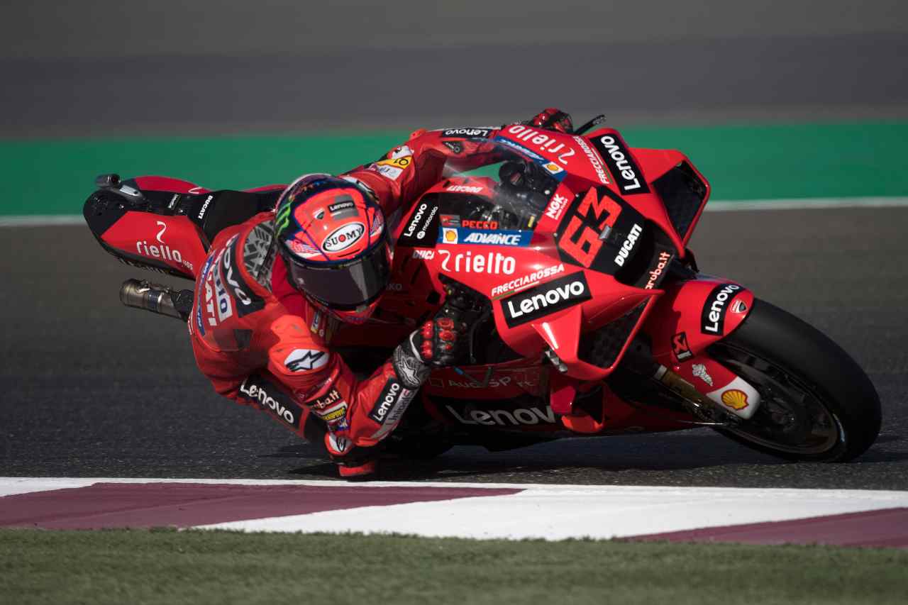 MotoGP Qatar, la griglia di partenza. Bagnaia in pole (foto getty)