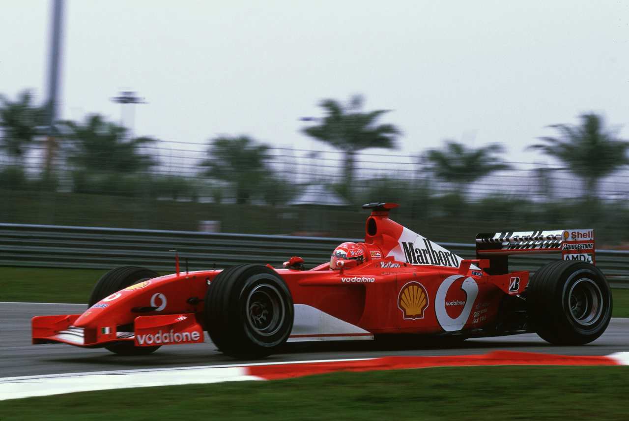 F1 GP Malesia 2002, Michael Schumacher da record: 150ma pole Ferrari